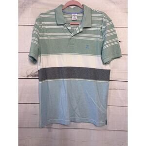 Brooks Brothers Mens Performance Polo Slimfit Size MED Green White Blue